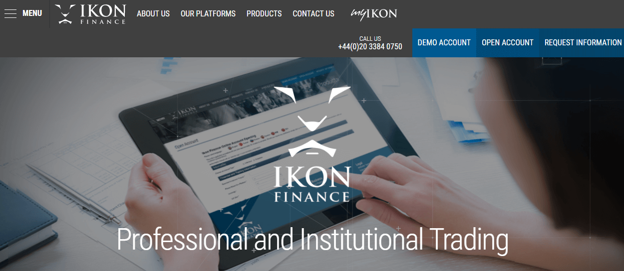 Ikon Finance website