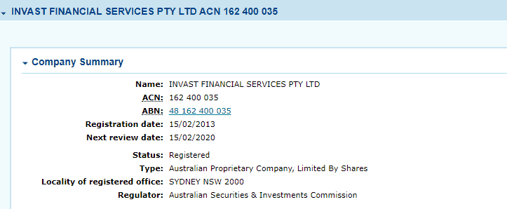 Invast Global Review License