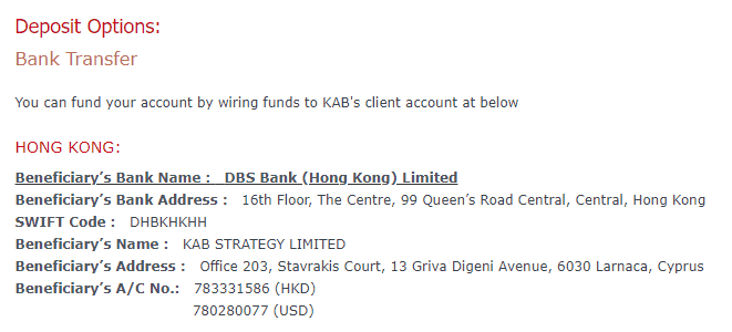 KAB deposit KAB deposit