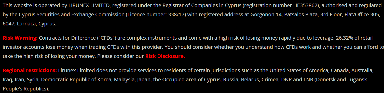 Lirunex Regulation Review