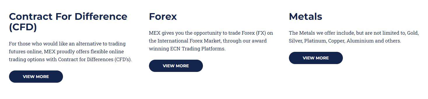 MEX Exchange Review Instruments