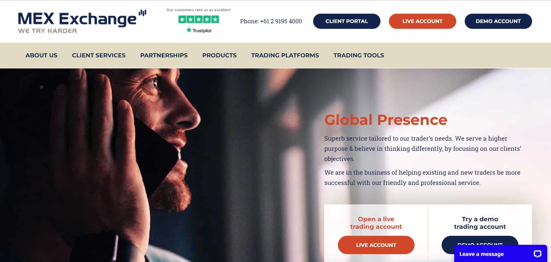 MEX Exchange Review Website