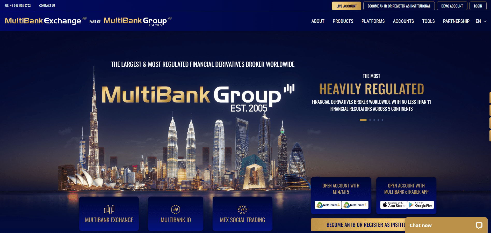 MultiBank Exchange Group website