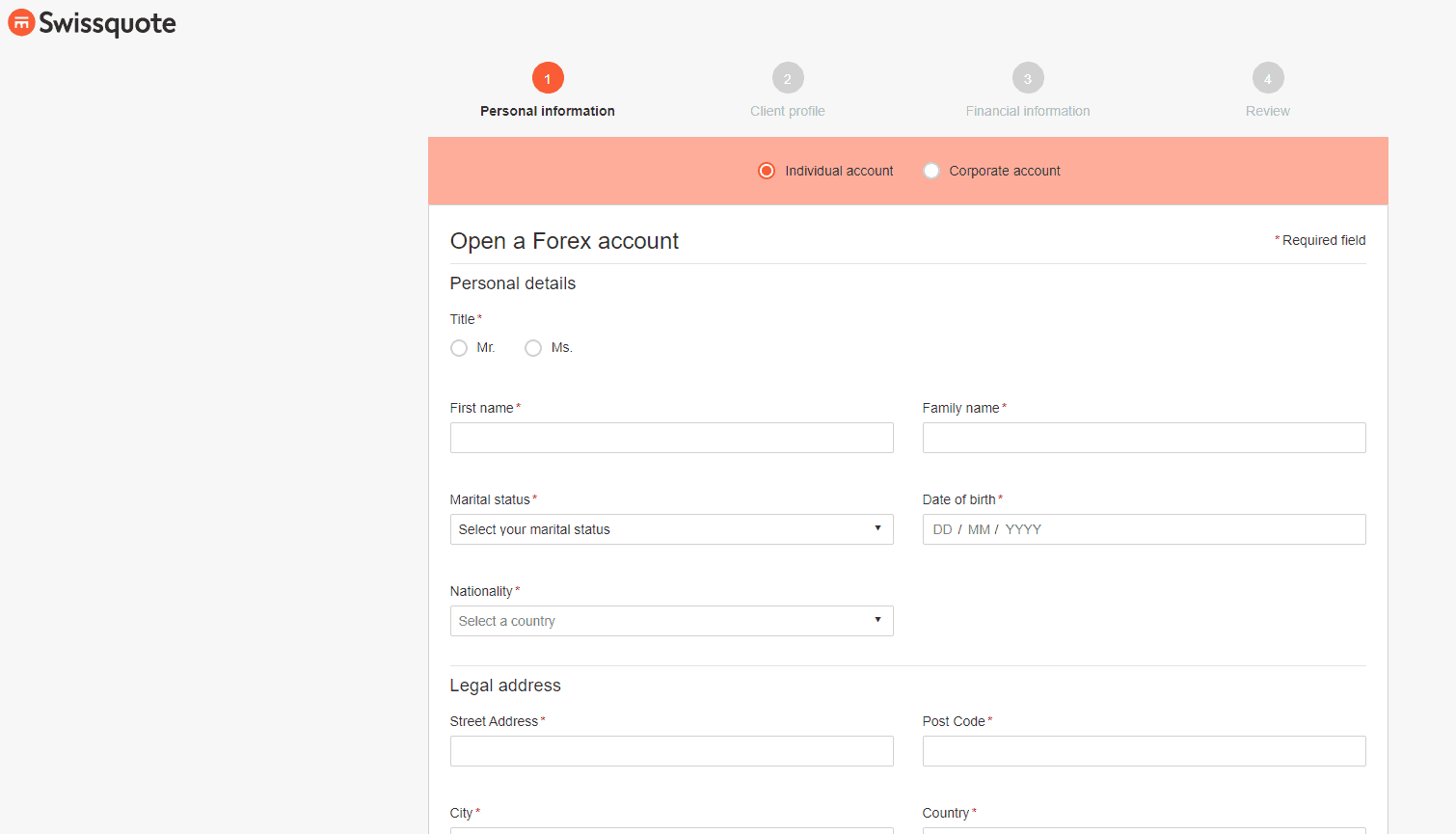 Swissquote Review Opening Account