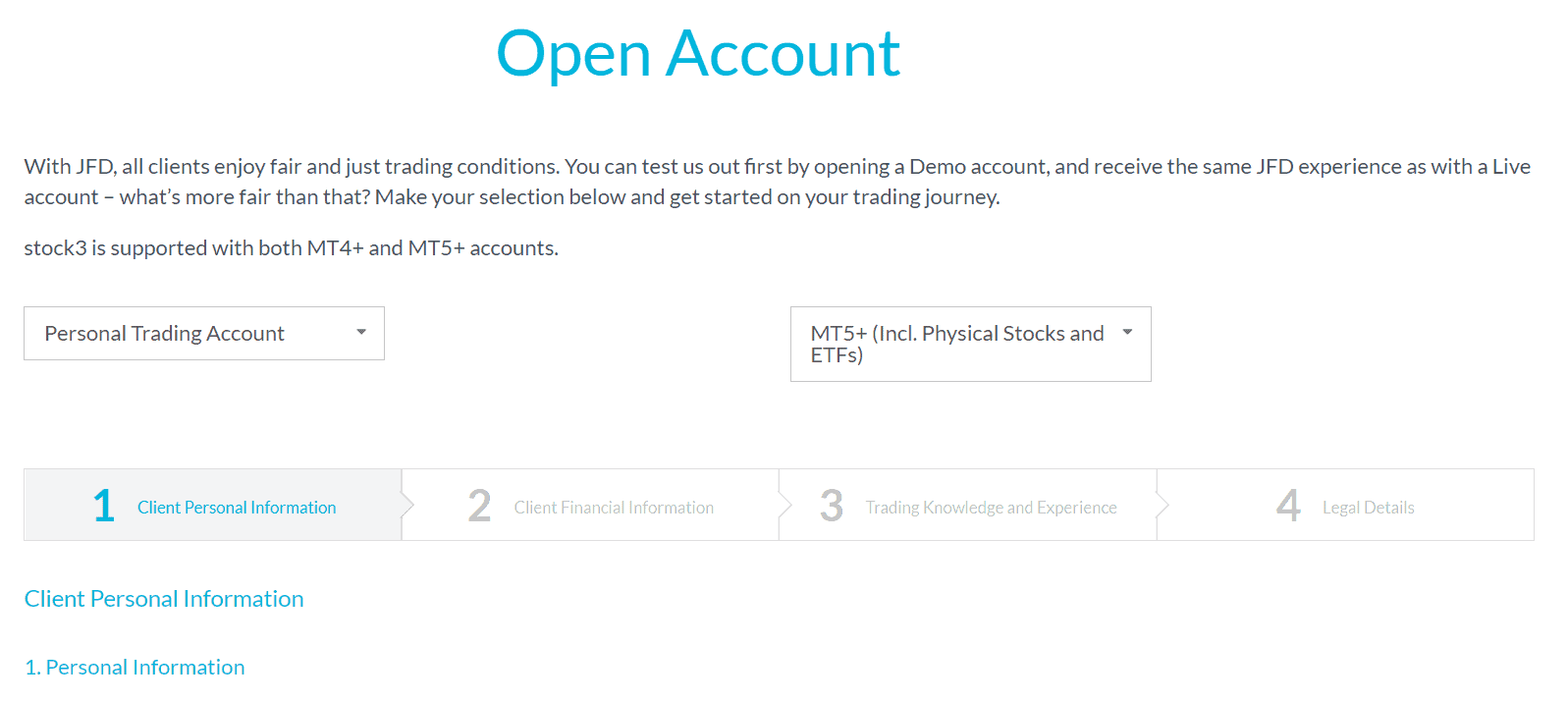JFD Brokers Review Opening Account