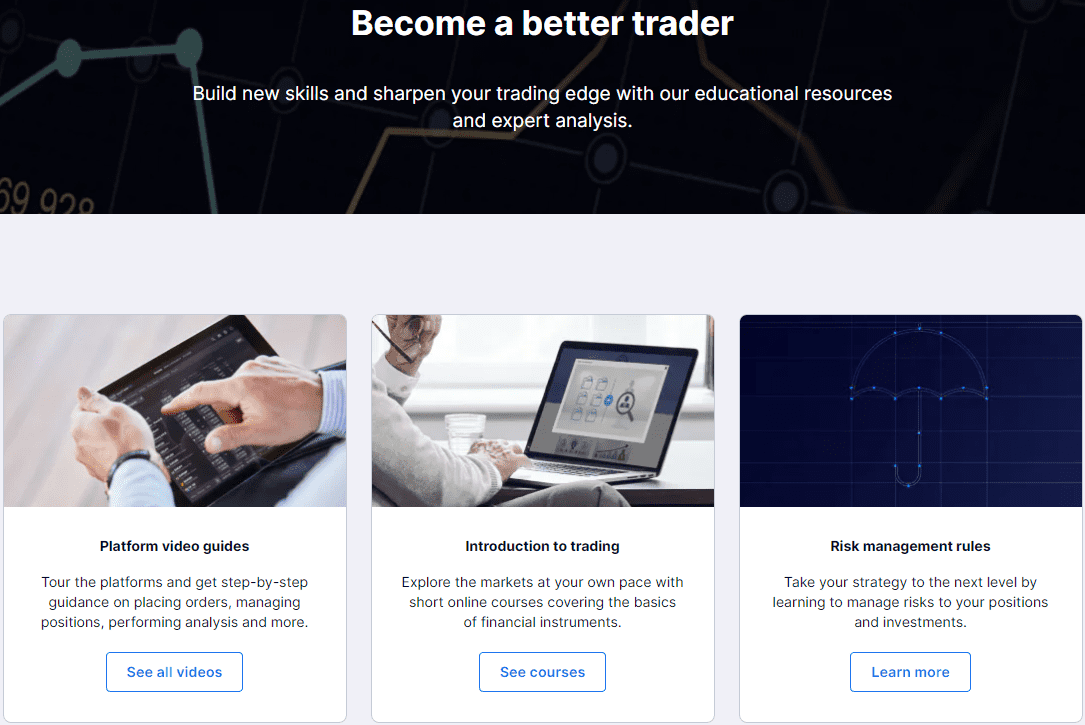 Saxo Bank Review Education