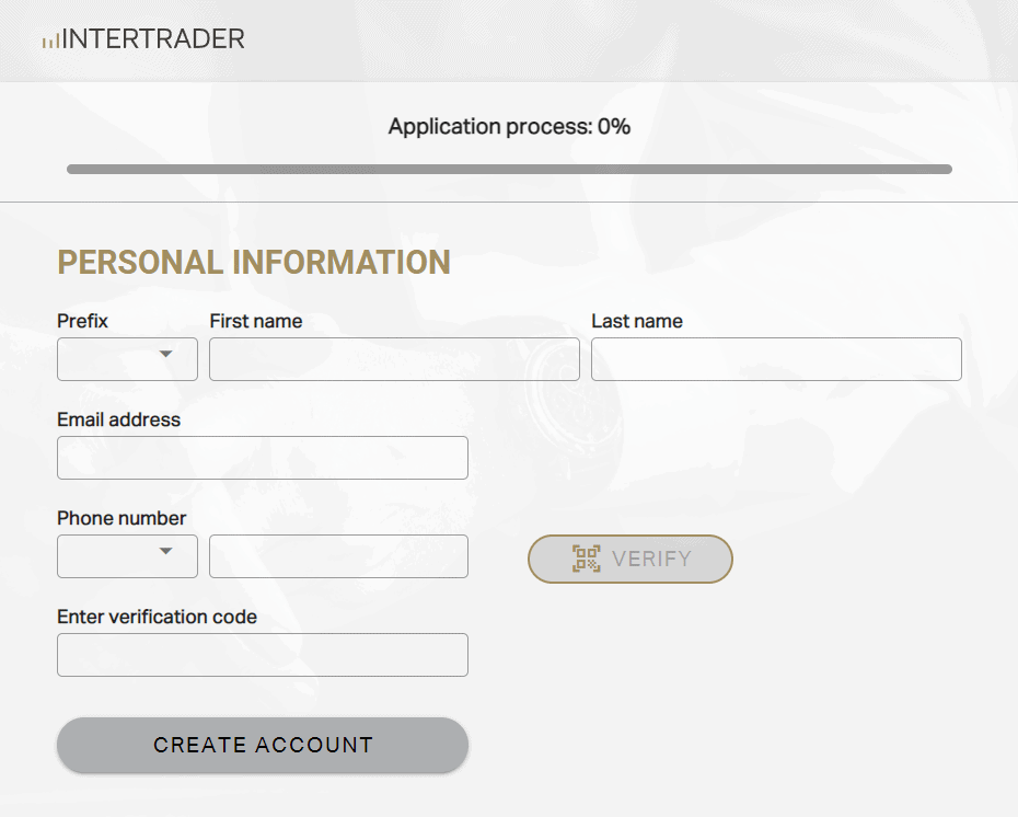 InterTrader Review Opening Account