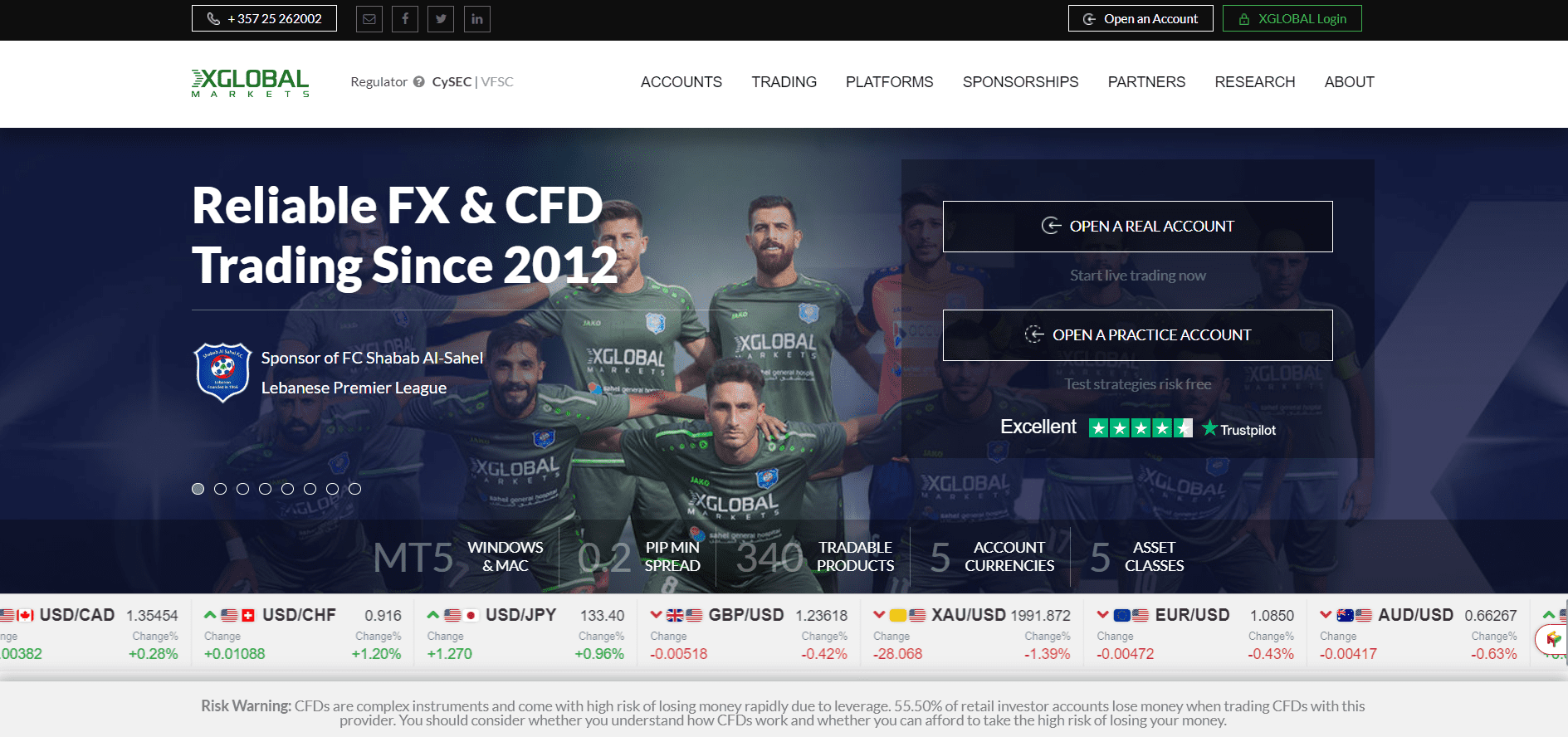 XGLOBAL Markets Review Official Website