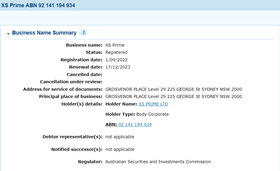 XS Review License