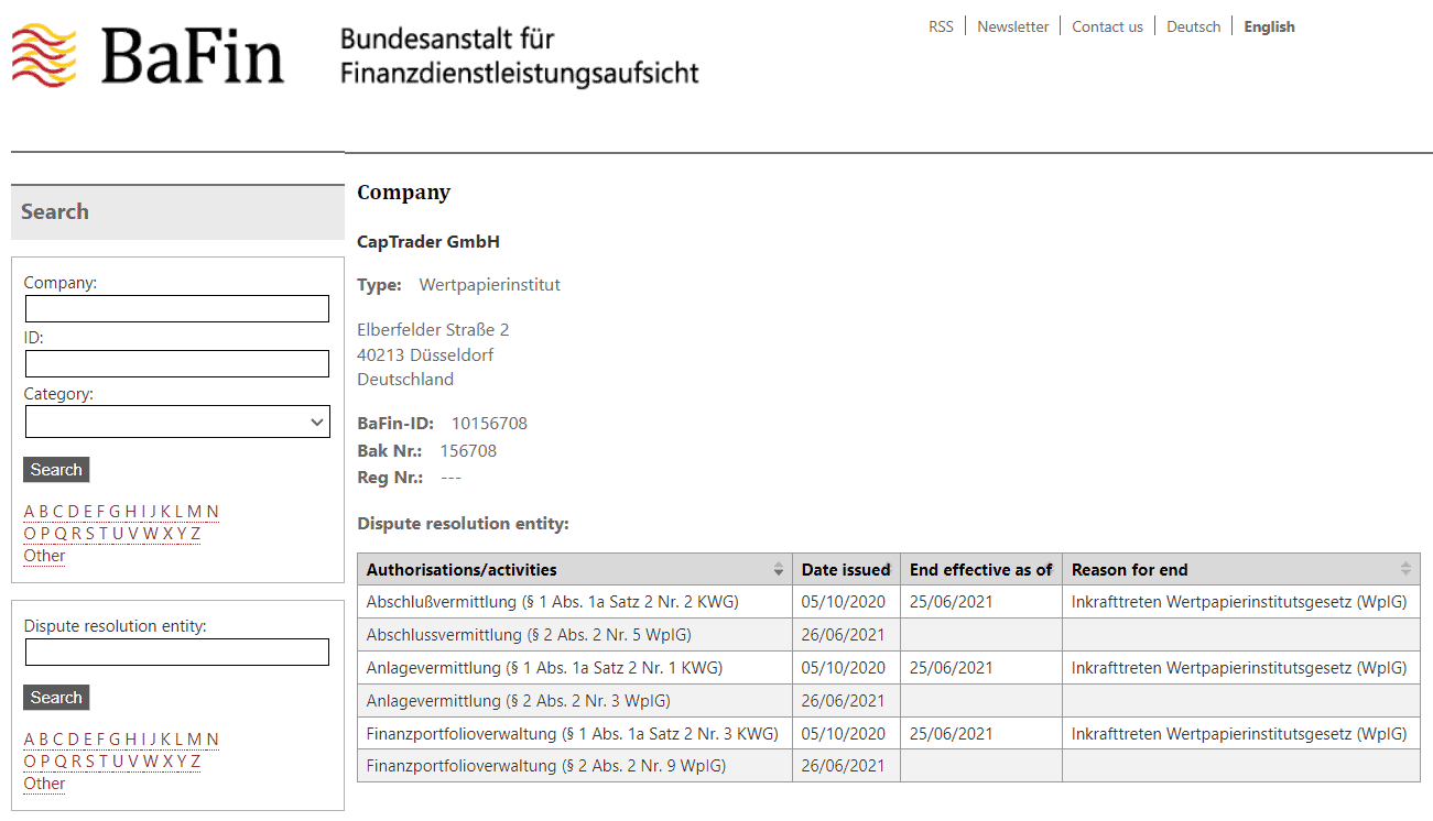 CapTrader Review License