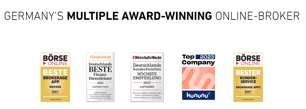 CapTrader Review Awards