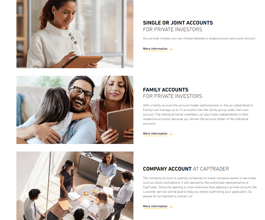 CapTrader Review Account Types
