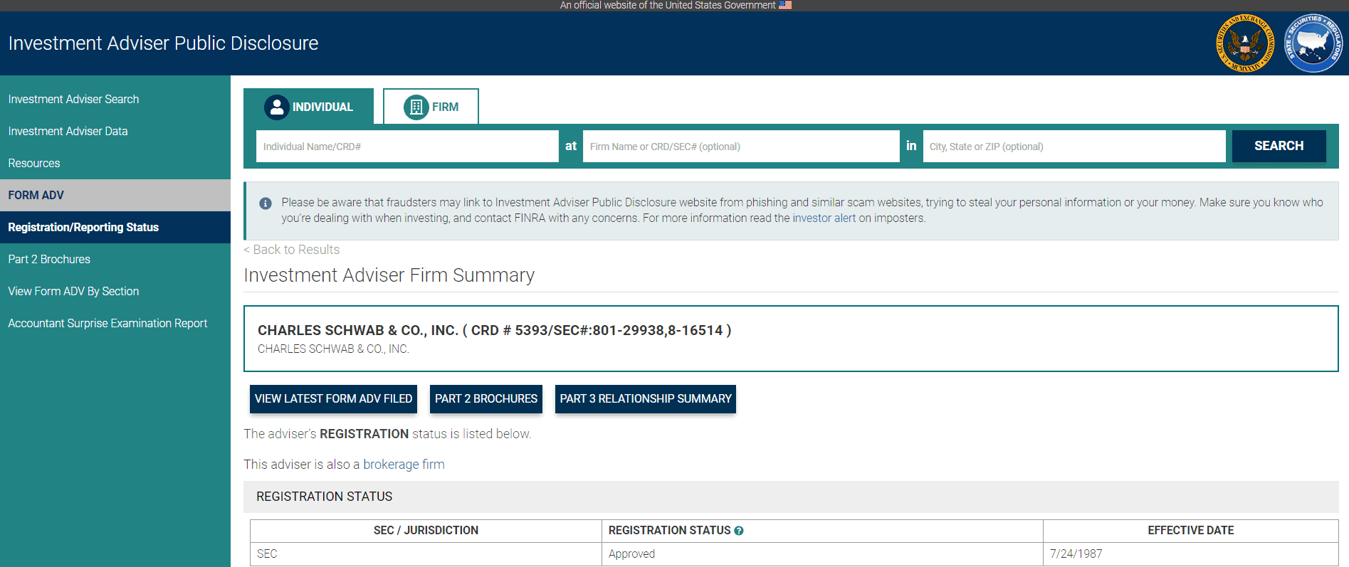 Charles Schwab Review License