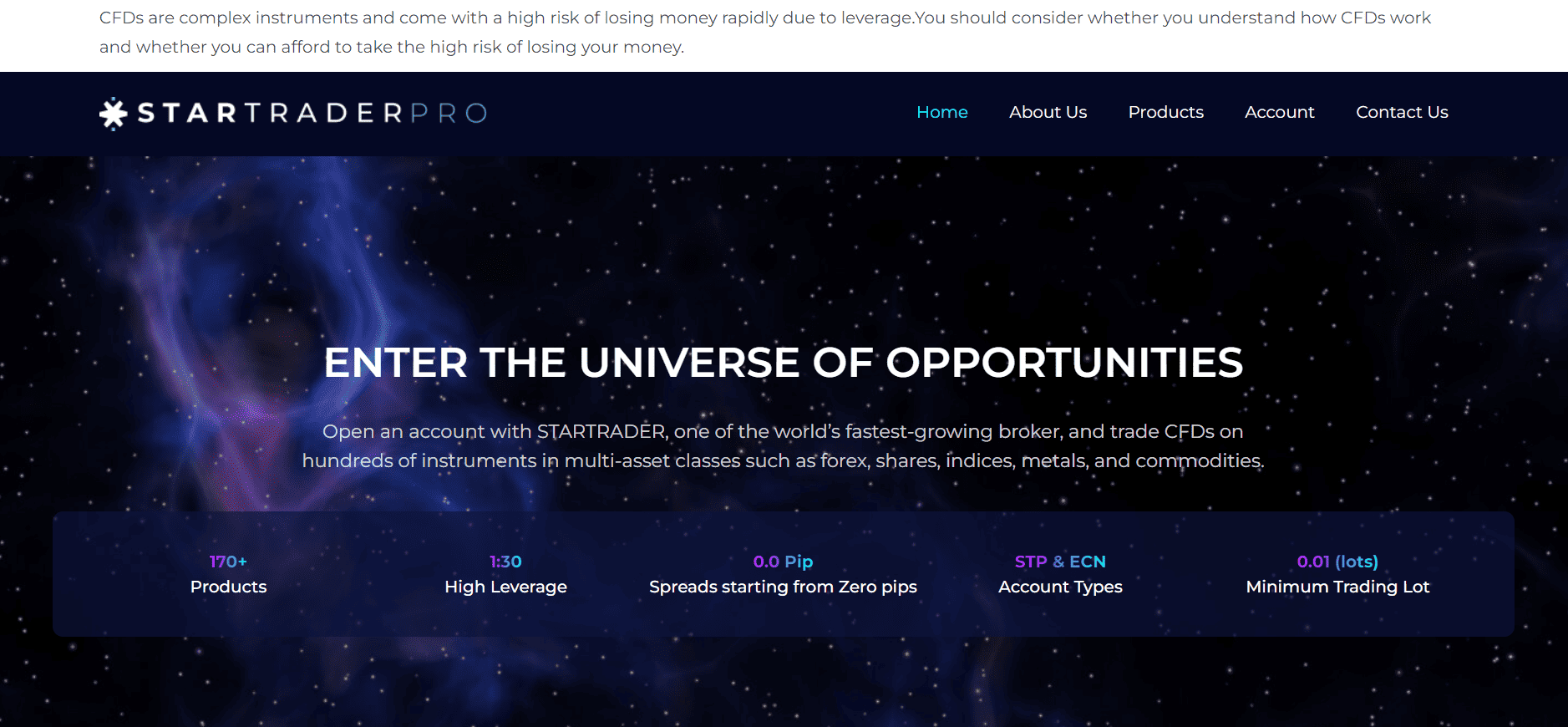 StarTrader Review Official Website