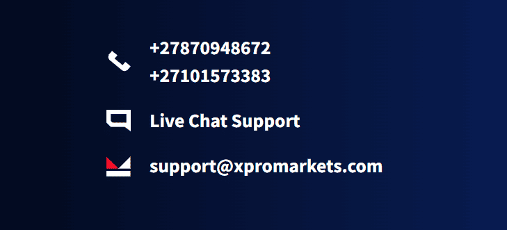 XPro Markets Review Customer Support
