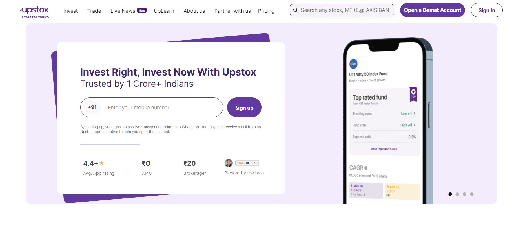 Upstox Review Official Website