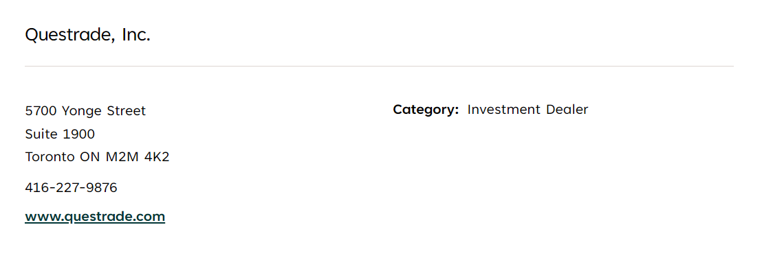 Questrade Review License