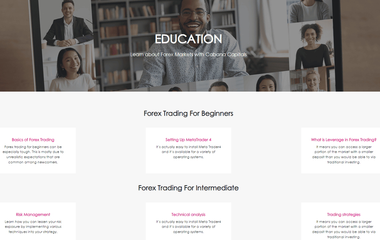 Cabana Capitals Review Education