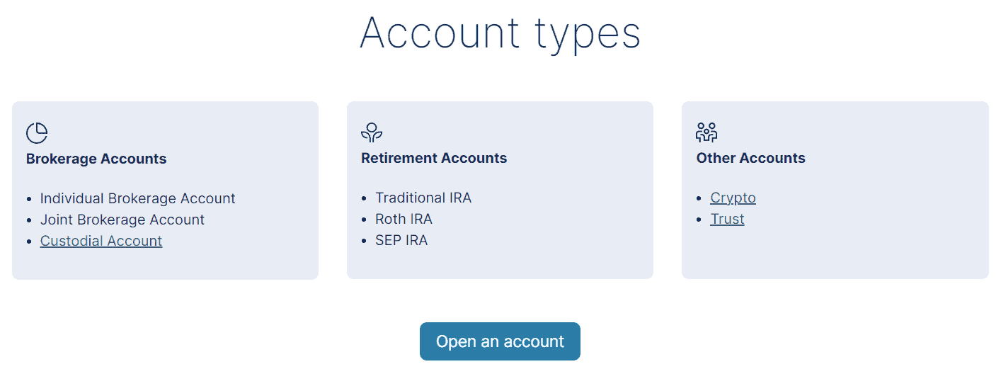 M1 Finance Review Account Types