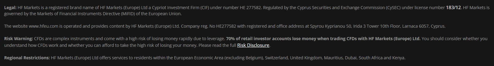 HFM License Review