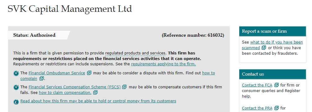 SVK Markets license SVK Markets license