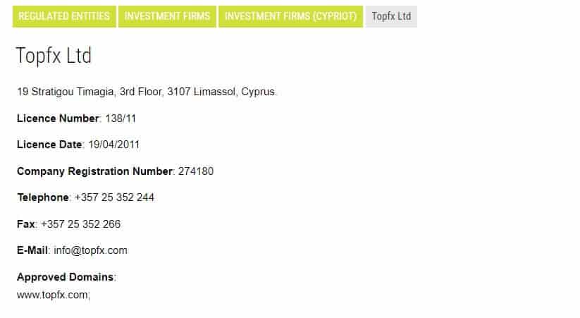 TopFX License