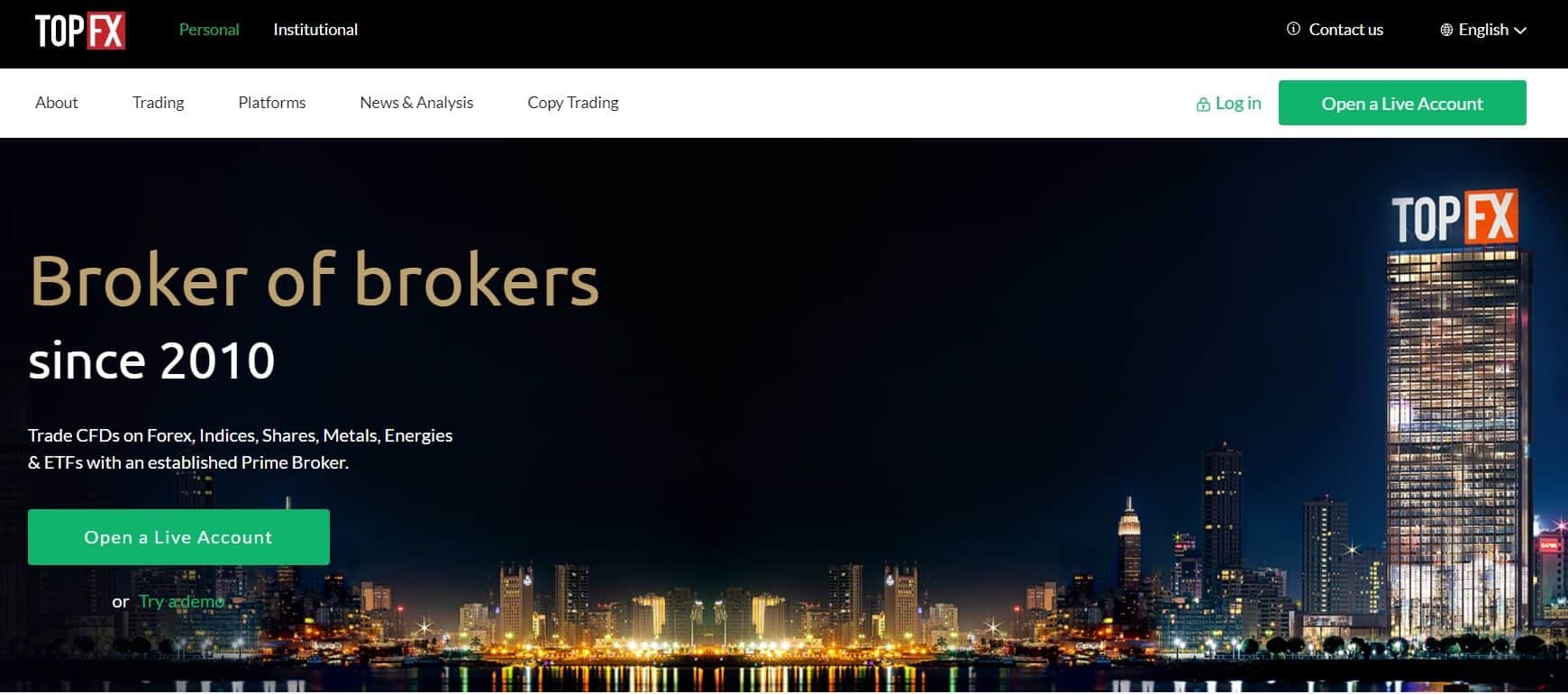 TopFX Webpage